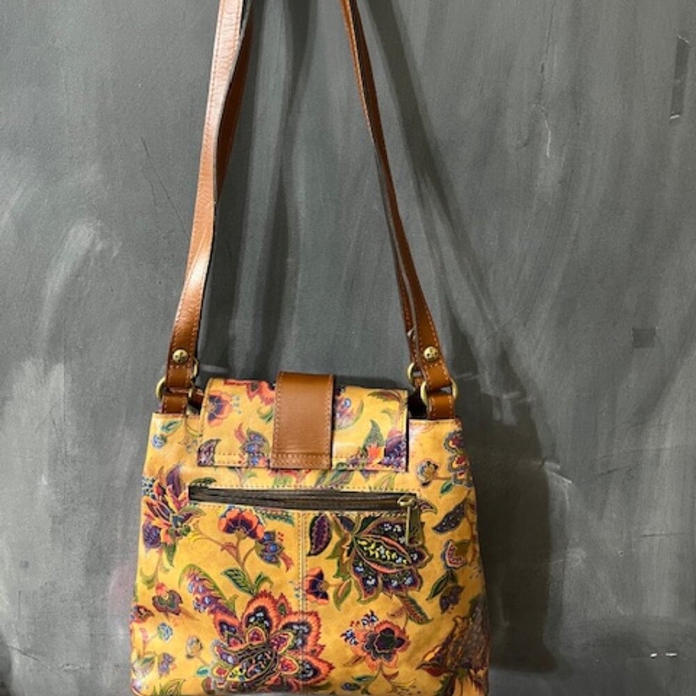 Patricia Nash Larone Shoulder Bag *New* Tan Floral French Tapestry Design - Picture 7 of 11